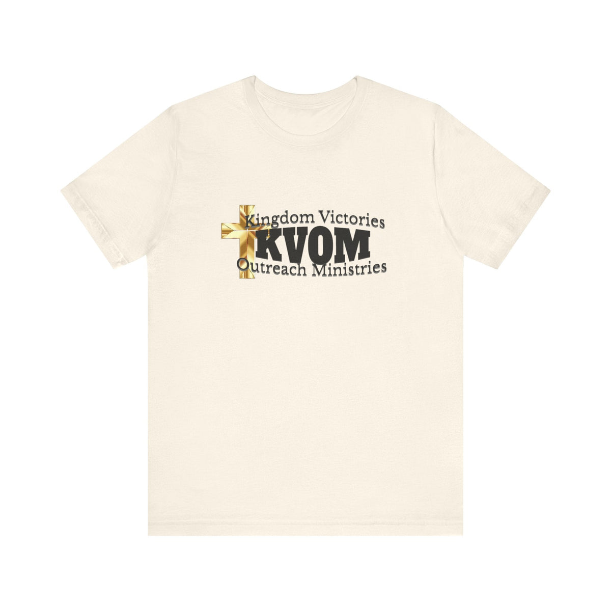 KVOM Black Logo Unisex Short Sleeve T-Shirt-KVOM