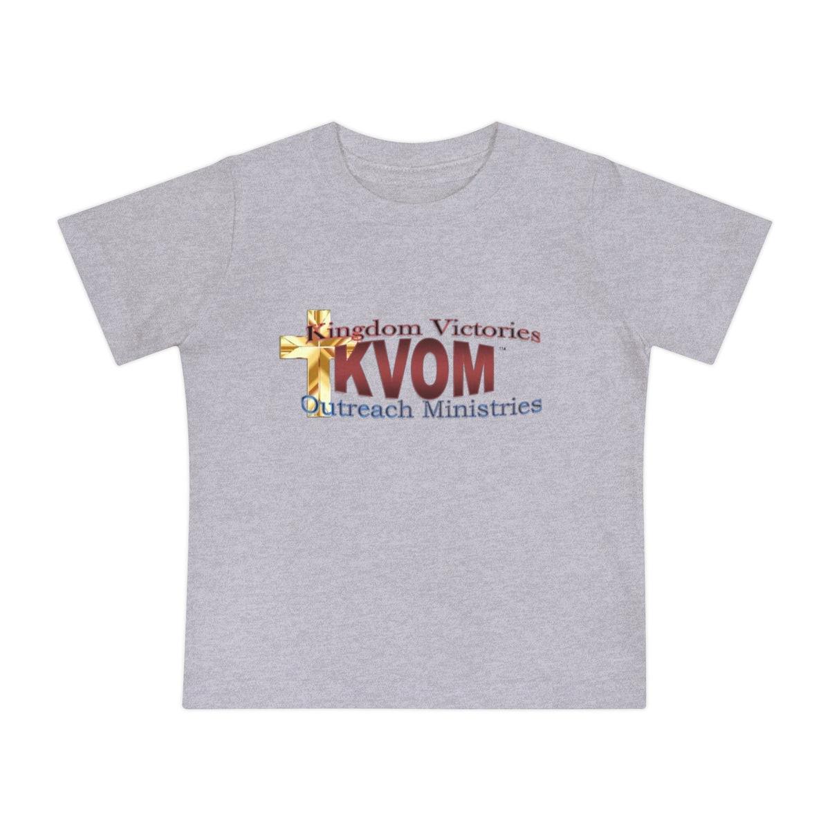 KVOM Logo Baby Short Sleeve T-Shirt, Maroon Logo-Children's Clothing-KVOM