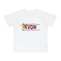 KVOM Logo Baby Short Sleeve T-Shirt, Maroon Logo-Children's Clothing-KVOM