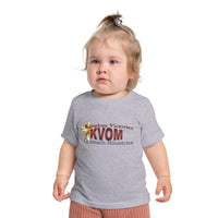 KVOM Logo Baby Short Sleeve T-Shirt, Maroon Logo-Children's Clothing-KVOM