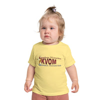 KVOM Logo Baby Short Sleeve T-Shirt, Maroon Logo-Children's Clothing-KVOM