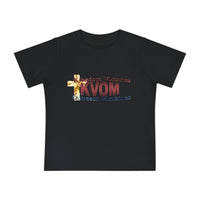 KVOM Logo Baby Short Sleeve T-Shirt, Maroon Logo-Children's Clothing-KVOM