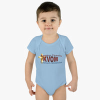 KVOM Logo Infant Baby Onesie, Maroon Logo-Children's Clothing-KVOM