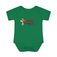 KVOM Logo Infant Baby Onesie, Maroon Logo-Children's Clothing-KVOM