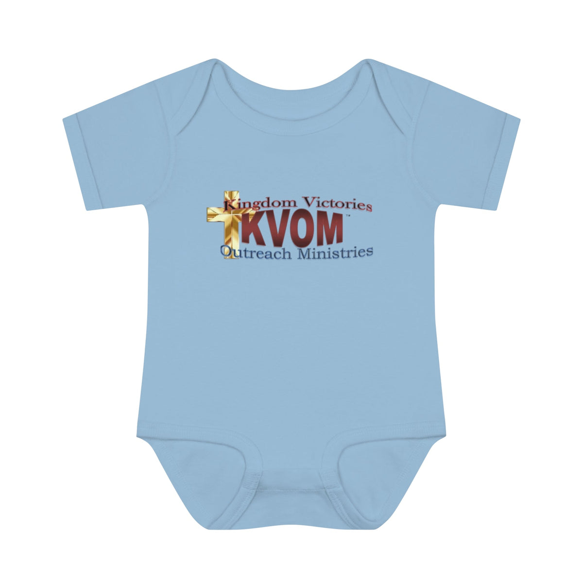 KVOM Logo Infant Baby Onesie, Maroon Logo-Children's Clothing-KVOM