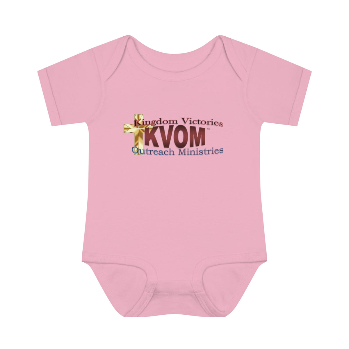 KVOM Logo Infant Baby Onesie, Maroon Logo-Children's Clothing-KVOM