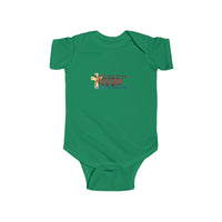 KVOM Logo Infant Jersey Style Onesie, Brass Logo-Children's Clothing-KVOM