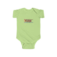 KVOM Logo Infant Jersey Style Onesie, Brass Logo-Children's Clothing-KVOM