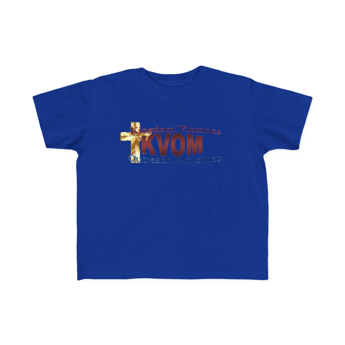 KVOM Logo Toddler's Jersey Style T-Shirt, Maroon Logo-Children's Clothing-KVOM