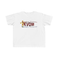 KVOM Logo Toddler's Jersey Style T-Shirt, Maroon Logo-Children's Clothing-KVOM