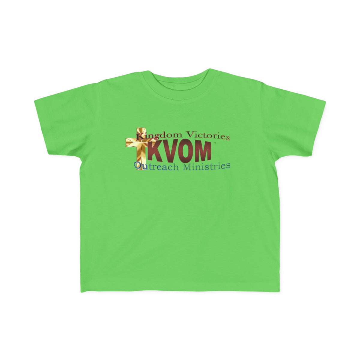 KVOM Logo Toddler's Jersey Style T-Shirt, Maroon Logo-Children's Clothing-KVOM