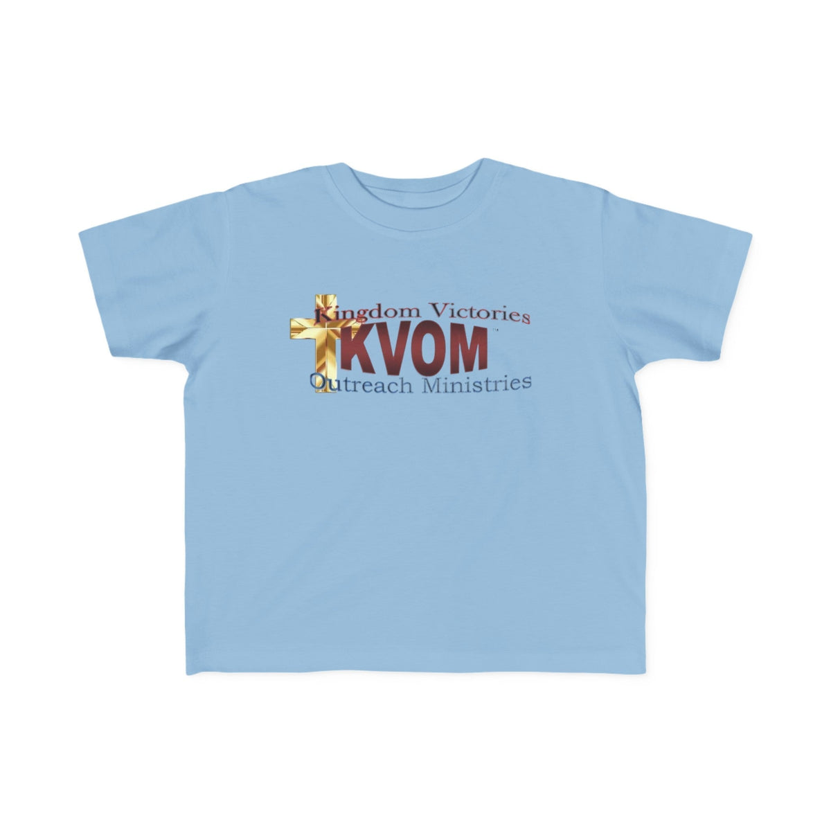 KVOM Logo Toddler's Jersey Style T-Shirt, Maroon Logo-Children's Clothing-KVOM