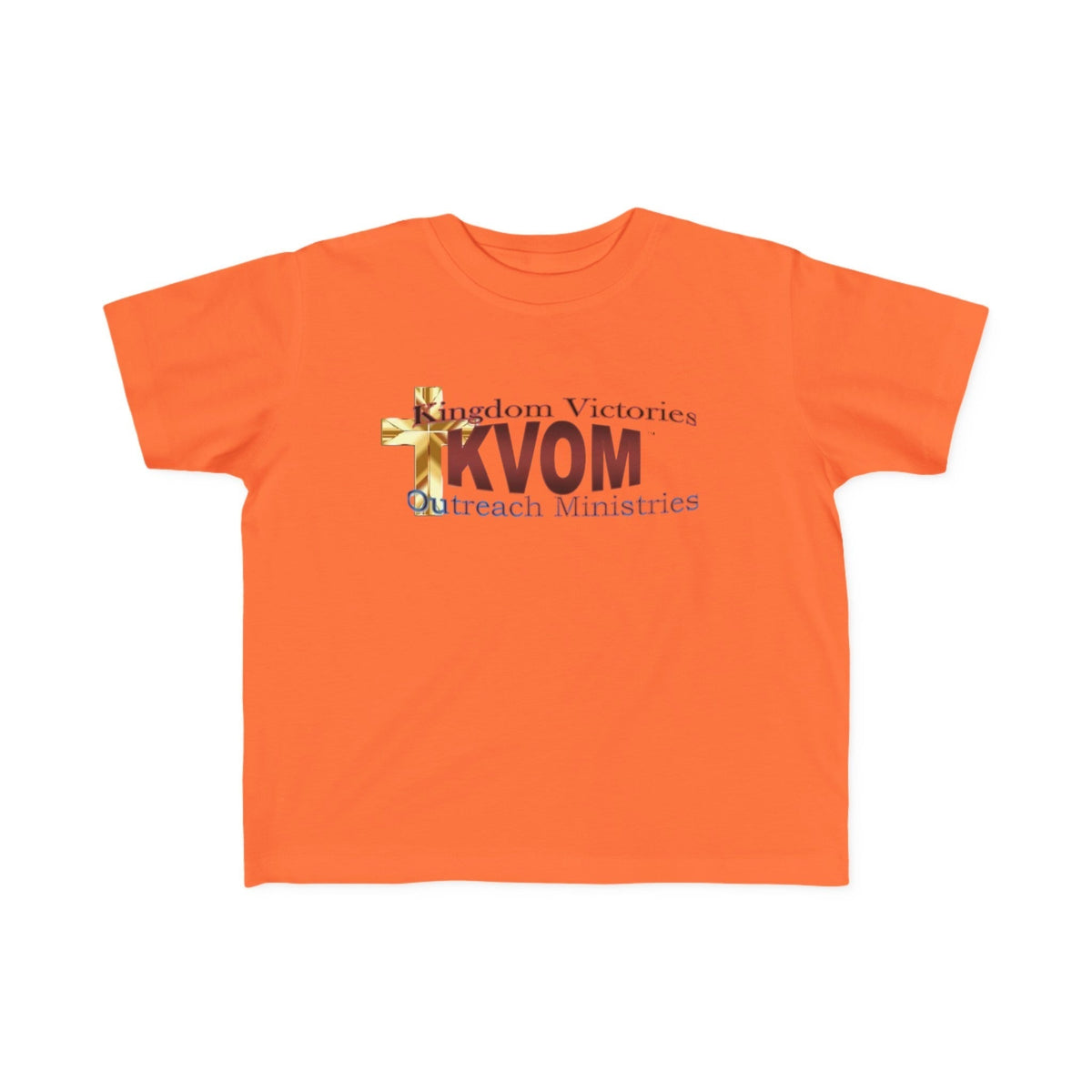 KVOM Logo Toddler's Jersey Style T-Shirt, Maroon Logo-Children's Clothing-KVOM