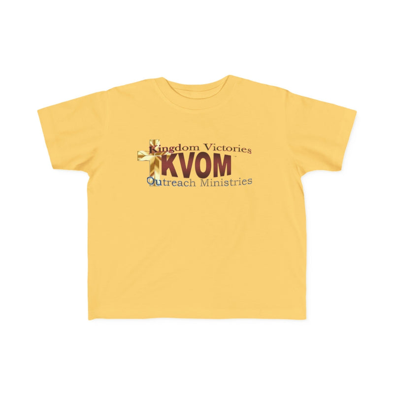 KVOM Logo Toddler's Jersey Style T-Shirt, Maroon Logo-Children's Clothing-KVOM