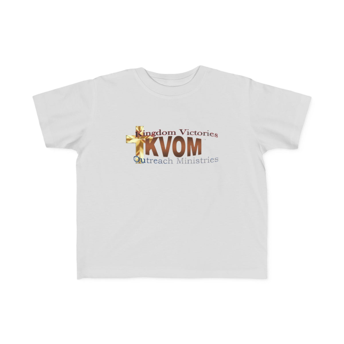 KVOM Logo Toddler's Jersey Style Tee, Brass Logo-Children's Clothing-KVOM