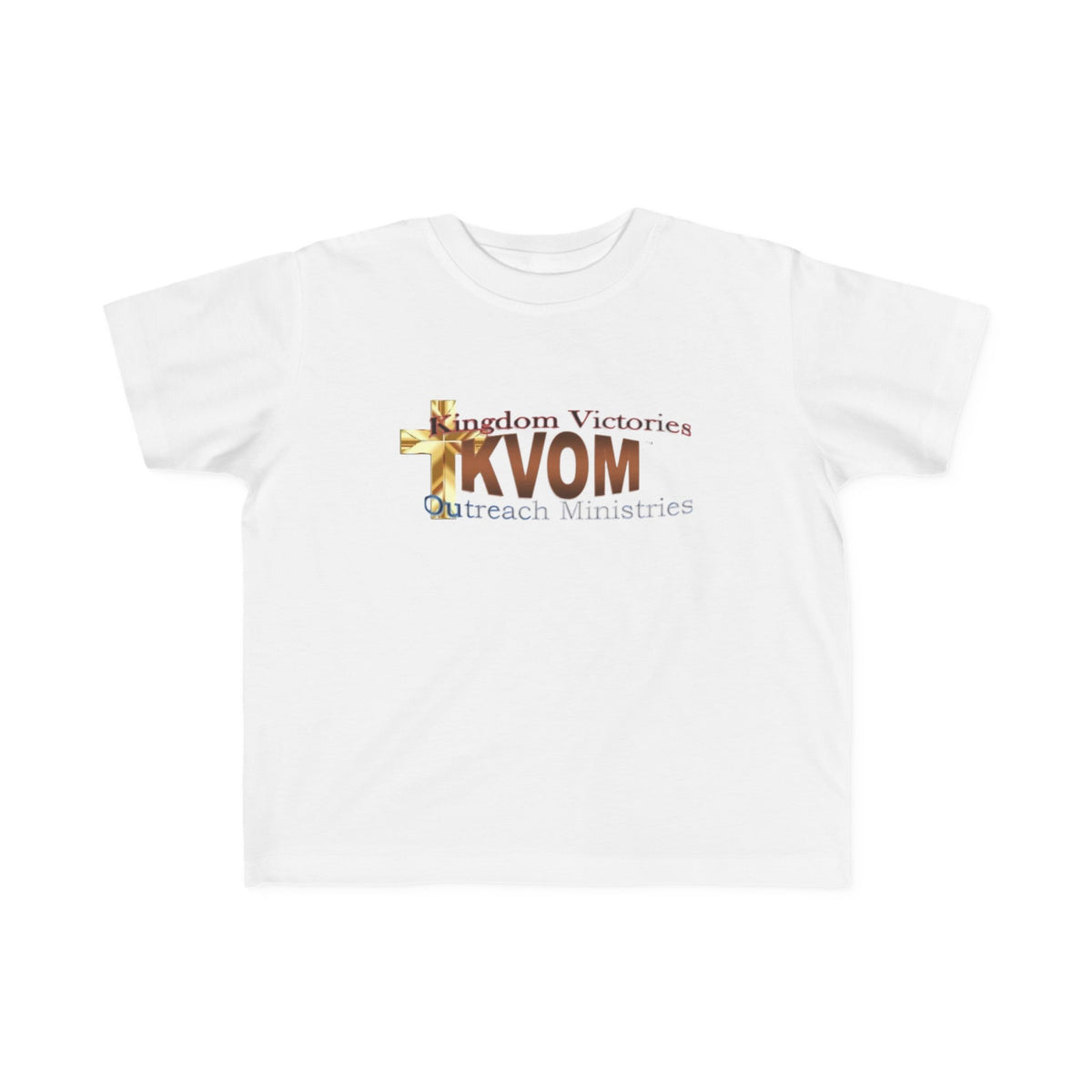 KVOM Logo Toddler's Jersey Style Tee, Brass Logo-Children's Clothing-KVOM