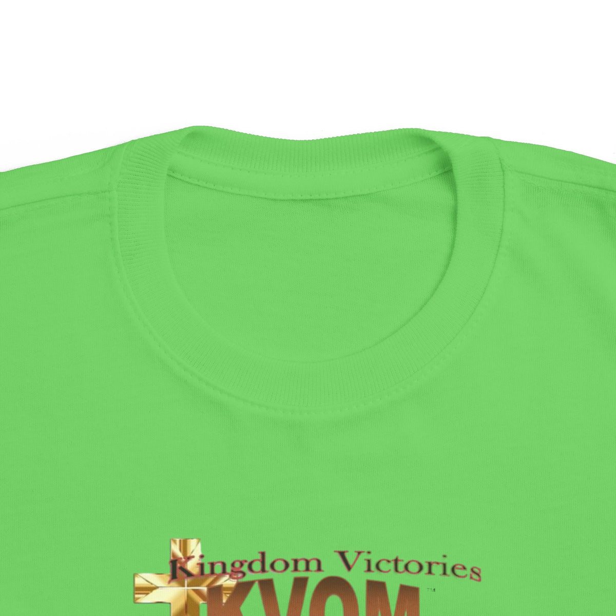 KVOM Logo Toddler's Jersey Style Tee, Brass Logo-Children's Clothing-KVOM