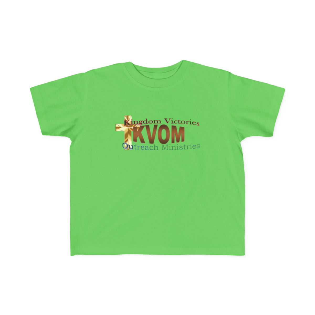 KVOM Logo Toddler's Jersey Style Tee, Brass Logo-Children's Clothing-KVOM