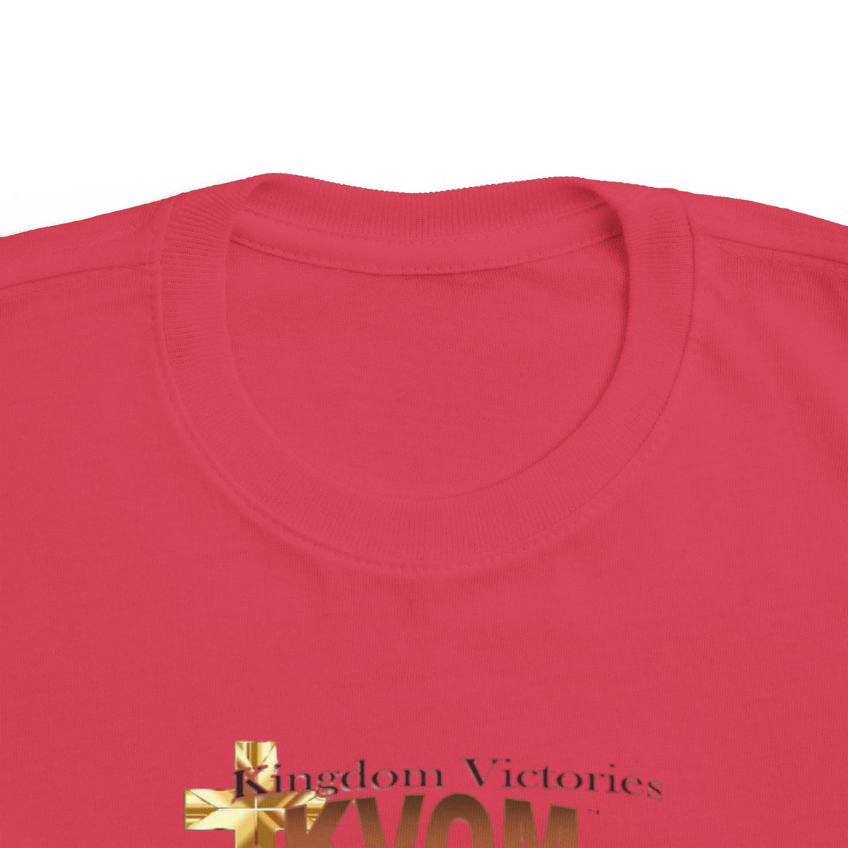 KVOM Logo Toddler's Jersey Style Tee, Brass Logo-Children's Clothing-KVOM