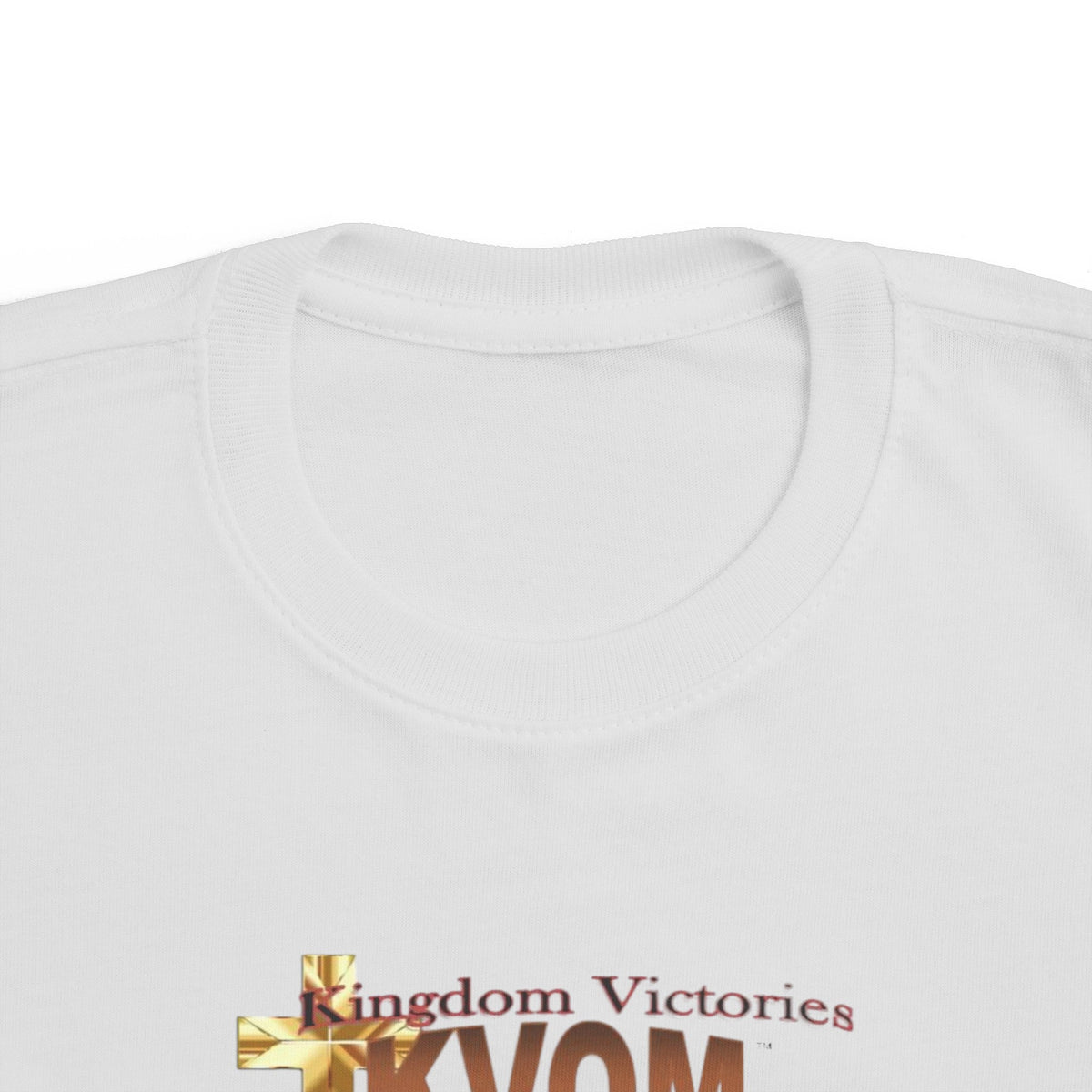 KVOM Logo Toddler's Jersey Style Tee, Brass Logo-Children's Clothing-KVOM