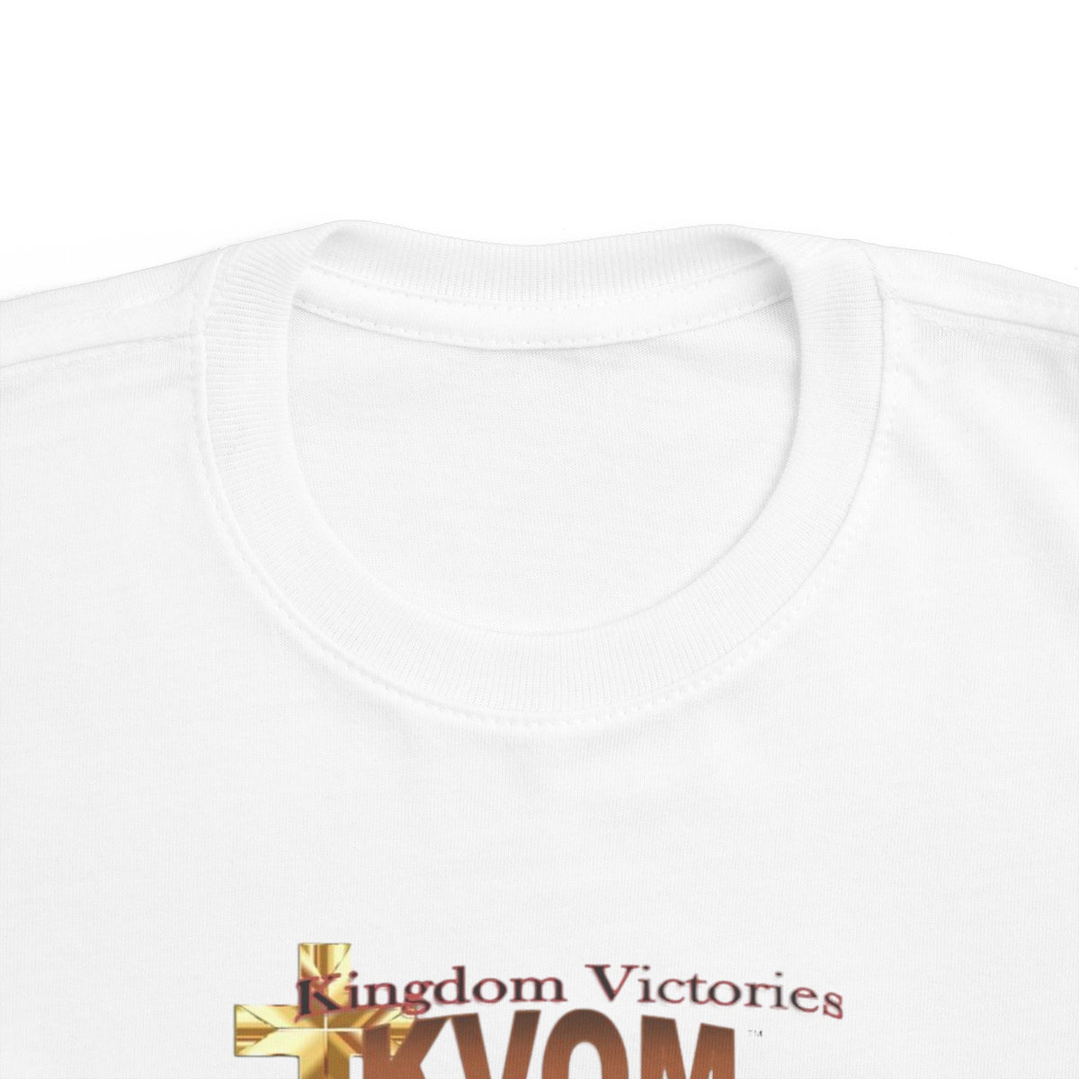 KVOM Logo Toddler's Jersey Style Tee, Brass Logo-Children's Clothing-KVOM