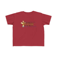 KVOM Logo Toddler's Jersey Style Tee, Brass Logo-Children's Clothing-KVOM