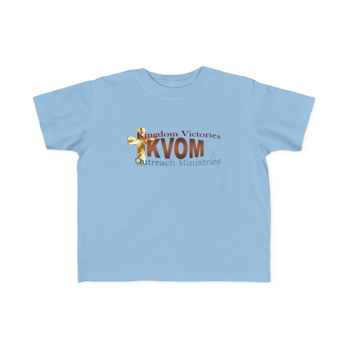 KVOM Logo Toddler's Jersey Style Tee, Brass Logo-Children's Clothing-KVOM