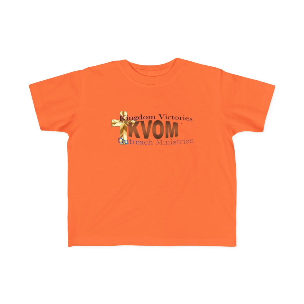 KVOM Logo Toddler's Jersey Style Tee, Brass Logo-Children's Clothing-KVOM