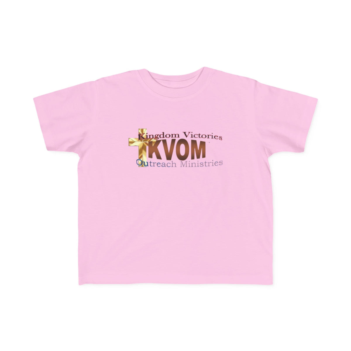 KVOM Logo Toddler's Jersey Style Tee, Brass Logo-Children's Clothing-KVOM