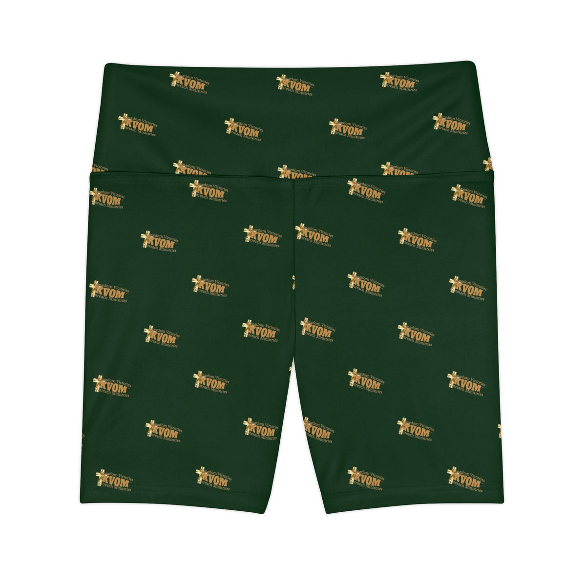 KVOM Logo True Gold Women's Workout Shorts, Green