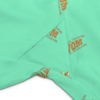 KVOM Logo True Gold Women's Workout Shorts, Mint Green