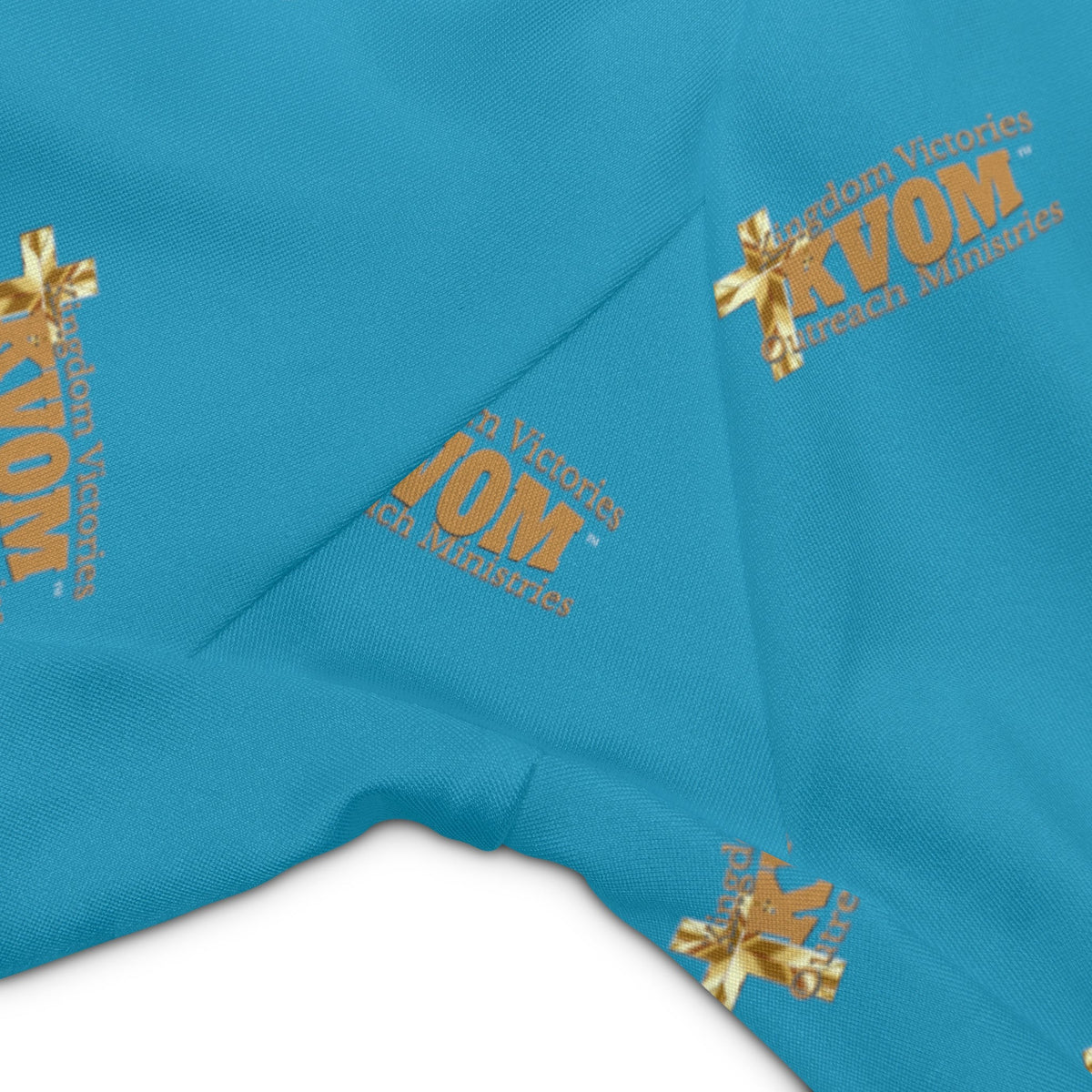 KVOM Logo True Gold Women's Workout Shorts, Turquoise