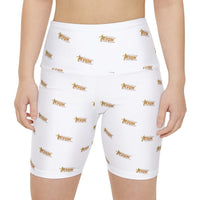 KVOM Logo True Gold Women's Workout Shorts, White