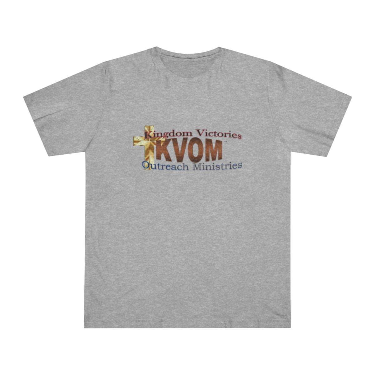 KVOM Logo Unisex Deluxe T-shirt, Brass Logo-KVOM