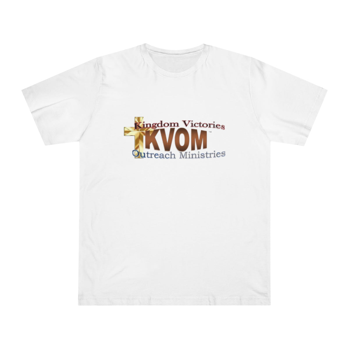 KVOM Logo Unisex Deluxe T-shirt, Brass Logo-KVOM