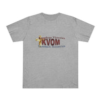 KVOM Logo Unisex Deluxe T-shirt, Maroon Logo-KVOM