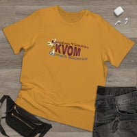 KVOM Logo Unisex Deluxe T-shirt, Maroon Logo-KVOM