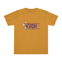 KVOM Logo Unisex Deluxe T-shirt, Moses Temple Colored Logo-KVOM