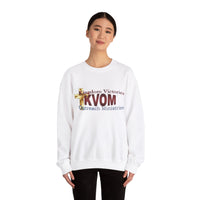 KVOM Logo Unisex Heavy Blend™ Crewneck Sweatshirt, Maroon Logo-KVOM