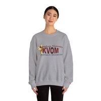 KVOM Logo Unisex Heavy Blend™ Crewneck Sweatshirt, Maroon Logo-KVOM