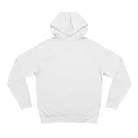 KVOM Logo Unisex Relaxed Fit Hoodie, Blue Logo-KVOM