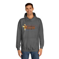 KVOM Logo Unisex Relaxed Fit Hoodie, Brass Logo-KVOM