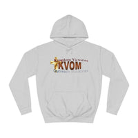 KVOM Logo Unisex Relaxed Fit Hoodie, Brass Logo-KVOM