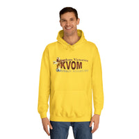 KVOM Logo Unisex Relaxed Fit Hoodie, Brass Logo-KVOM