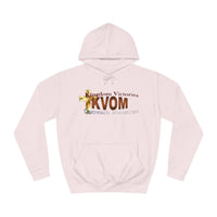 KVOM Logo Unisex Relaxed Fit Hoodie, Brass Logo-KVOM