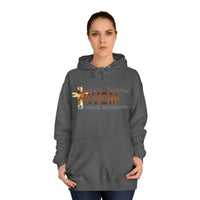 KVOM Logo Unisex Relaxed Fit Hoodie, Brass Logo-KVOM