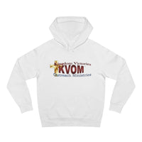 KVOM Logo Unisex Relaxed Fit Hoodie, Maroon Logo-KVOM