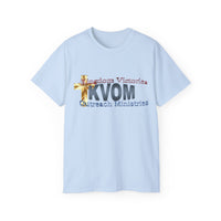 KVOM Logo Unisex Ultra Comfort T-Shirt, Blue Logo-KVOM