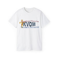 KVOM Logo Unisex Ultra Comfort T-Shirt, Blue Logo-KVOM