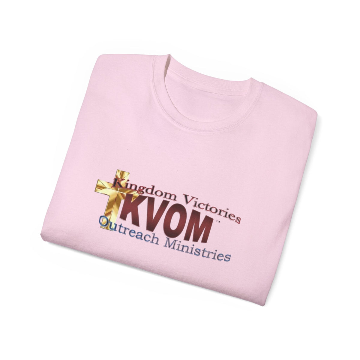 KVOM Logo Unisex Ultra Comfort T-Shirt, Maroon Logo-KVOM